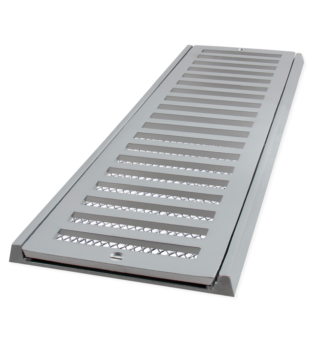 CJ GRELHA COM TELA PEDESTRE ALUMINIO